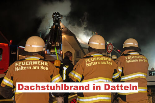 Dachstuhlbrand in Datteln